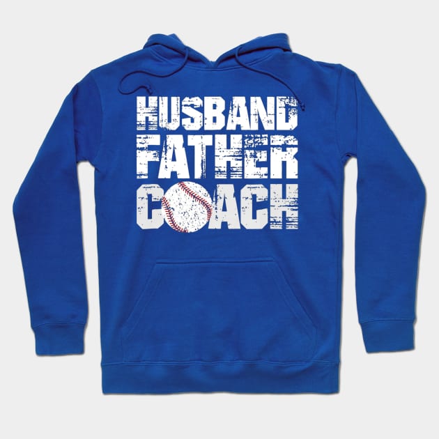 Husband Father Coach Softball Baseball Dad Hoodie by Chicu